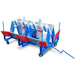 Chariot de transport pour 60 haies grande competition