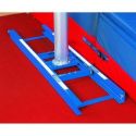 Standard pole vault rails with slider carts - width 350mm(per pair)