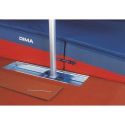 Standard rail set 1500x350mm in a frame box with sliding cart and cover - per pair