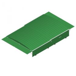 Garage sur roues fixes pour sautoir perche reversible7.80 x 5.60m