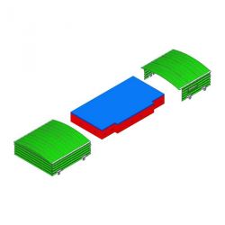 Garage sur roues fixes pour sautoir hauteur challenger i.a.a.f.6.50 x 4.80m