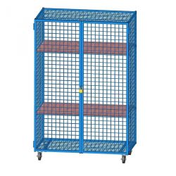 ARMOIRE RANGEMENT GRILLAGÉE MATÉRIEL MOBILE 120X70X183CM - DIMASPORT