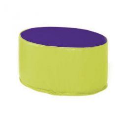 MINI POUF OVAL EN MOUSSE POUR ENFANT 26X34CM