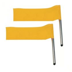 Drapeaux de juge jaunes - la paire