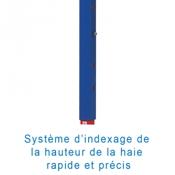 Haie internationale aluminium peinte