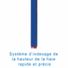 Haie internationale aluminium peinte