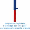 HAIES SCOLAIRES D'ATHLÉTISME 10 HAUTEURS - LOT DE 3 OU 6 - DIMASPORT