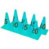 Cones hauteur 30cm numerotes de 5 a 40lot de 8