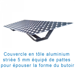 Couvercle butoir perche