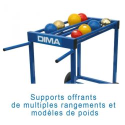 CHARIOT DE TRANSPORT DE POIDS - 10/16 POIDS | DIMASPORT