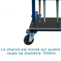 Chariot de transport de javelots