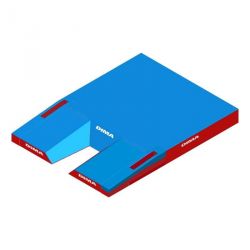 International single cover pole vault landing system 8.00 x 6.00 x 0.80/0.40m