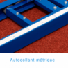 Standard pole vault rails with slider carts - width 350mm(per pair)