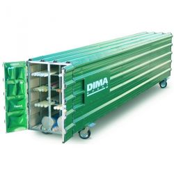 Jeu de 4 roues pivotantes pour garage rangement perche