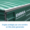 Garage / abri extérieur pour rangement matériel 5.10 x 2.20 x 1.90 m
