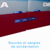 MATELAS DE GYM MONOBLOC JUXTAPOSABLE ÉPAISSEUR 40/50CM - DIMASPORT