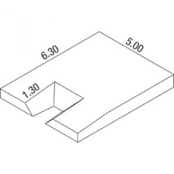 Matelas perche club monohousse confort plus 6.30 x 5.00 x 0.80/0.50m