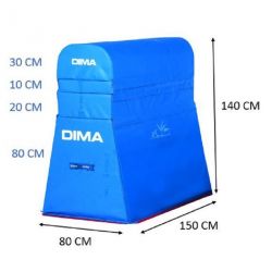 MAXI CHEVAL DE SAUT EN MOUSSE DE GYMNASTIQUE 150x80x140cm - DIMASPORT