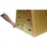 PLINTH BOIS OBLIQUE DE GYMNASTIQUE AVEC ROULETTES 140X75/40X110CM
