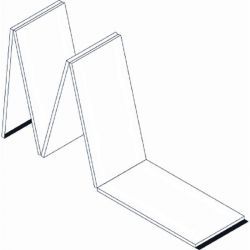 Chemin de gymnastique classique associatif velcro en bouts