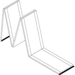 RED EDGES END-ASSEMBLING GYMNASTICS TRACK