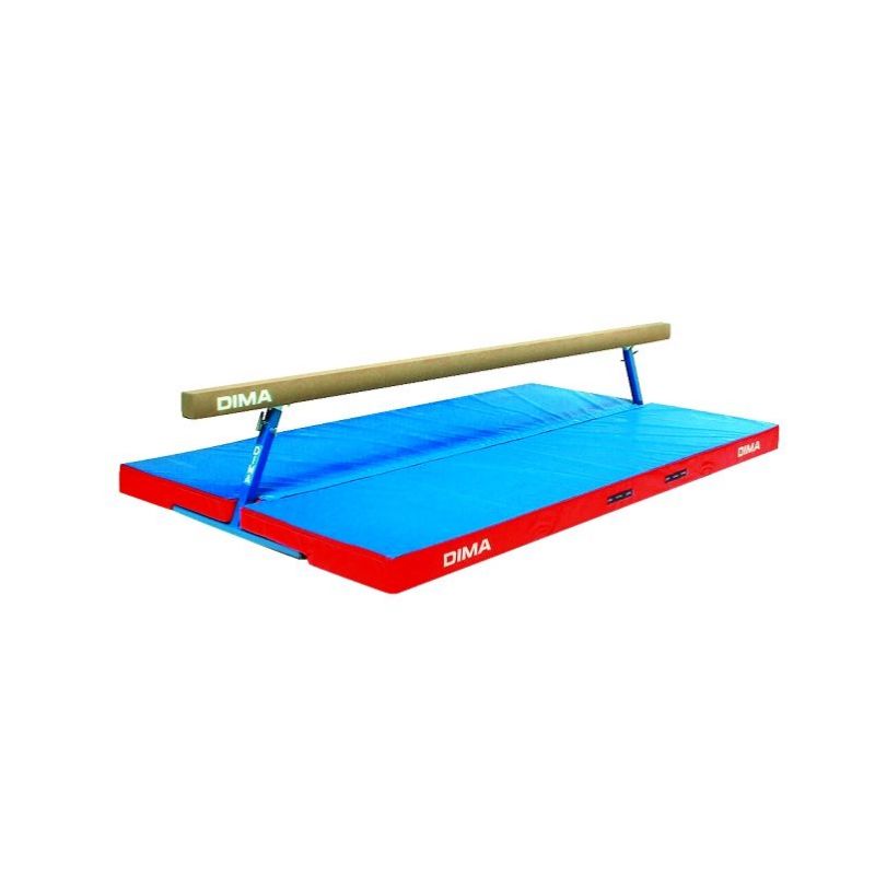 Poutre eps de gymnastiqueavec chariots de deplacement et matelas integre Poutre eps de gymnastiqueavec chariots de deplacement et matelas integre
