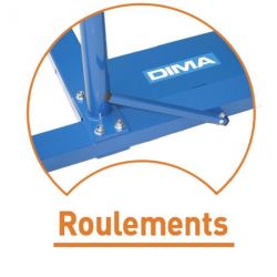 Barres paralleles a poser avec roulementset matelas integres