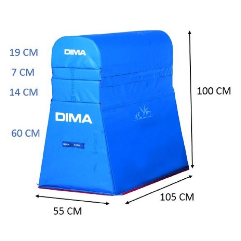 GYMNASTIC VAULTING HORSE FOAMMODULE 105x55x100cm - DIMASPORT GYMNASTIC VAULTING HORSE FOAMMODULE 105x55x100cm - DIMASPORT