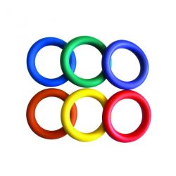 Anneaux caoutchouc - lot de 6