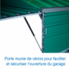 Shed on fixed wheels for basic pole-vault landing system 4.70 x 5.60 m