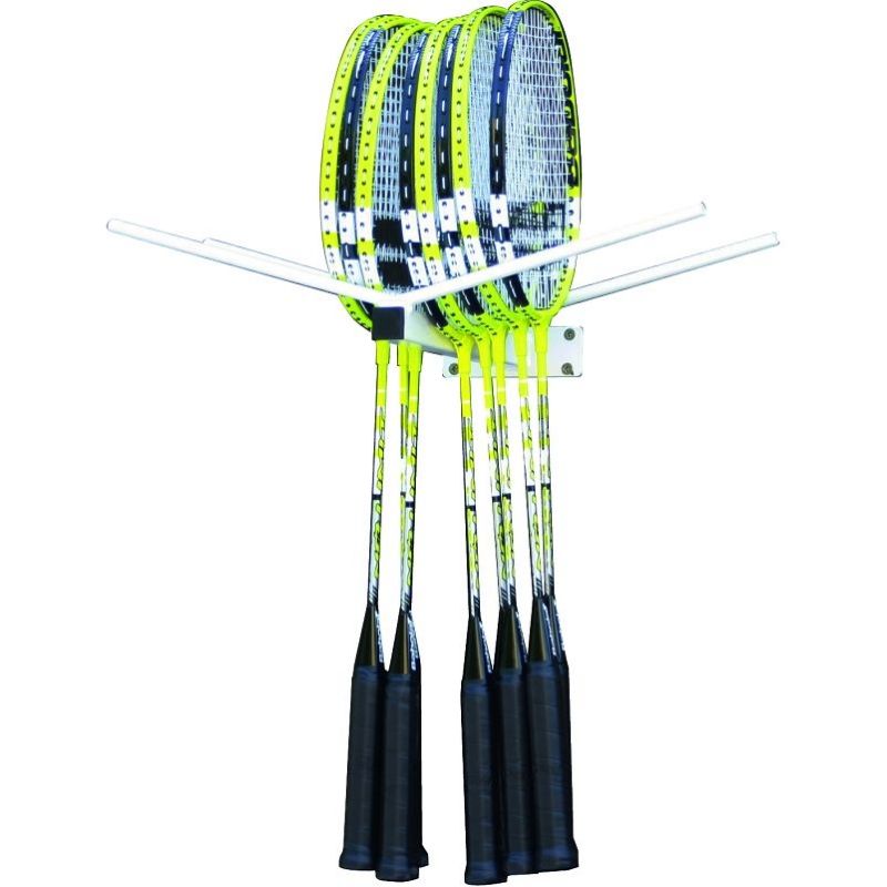 Fixation murale pour 20 raquettes badminton Fixation murale pour 20 raquettes badminton