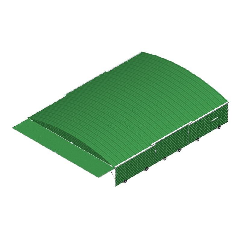 Integral shed on fixed wheels for international pole-vault landing system 8.60 x 6.70 m Integral shed on fixed wheels for international pole-vault landing system 8.60 x 6.70 m