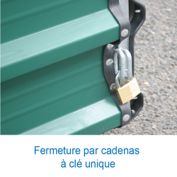 Integral shed on fixed wheels for international pole-vault landing system  8.60 x 6.70 m