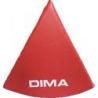 BON PLAN - TAPIS D'ANGLE DIAMETRE 120CM X 60° EPAISSEUR 7CM - ROUGE