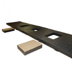 ENSEMBLE DE MATELAS NOIR POUR BASCULE / PLANCHE CORÉENNE | DIMASPORT