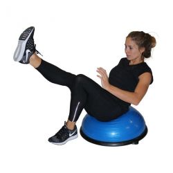 BOSU, BALLON D'ÉQUILIBRE AVEC POMPE ET POIGNÉES - 58 CM - DIMASPORT
