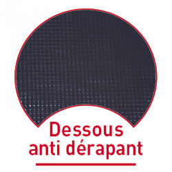 MODULE RECTANGLE EN MOUSSE EN DEUX PARTIES ROUGE ET NOIR - DIMASPORT
