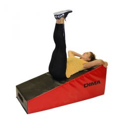 PLAN INCLINÉ EN MOUSSE NOIR ET ROUGE - DIMASPORT