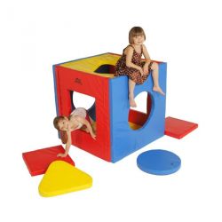 CUBE DE JEUX EN MOUSSE DÉMONTABLE POUR ENFANT - 1x1x1M - DIMAKID