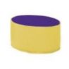 MINI POUF OVAL EN MOUSSE POUR ENFANT 26X34CM
