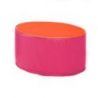 MINI POUF OVAL EN MOUSSE POUR ENFANT 26X34CM