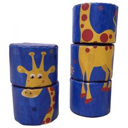 GIRAFFE EFFIGY STACKABLE CHILDREN'S FOAM SEATS | DIMAKID