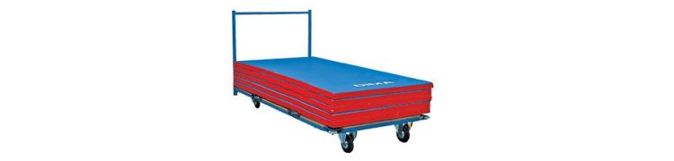 Chariots de transports pour tapis et chemins de gymnastique| Dimasport