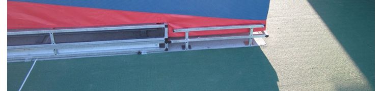 POLE VAULT BOXES AND MATS' GALVANIZED PLATFORM