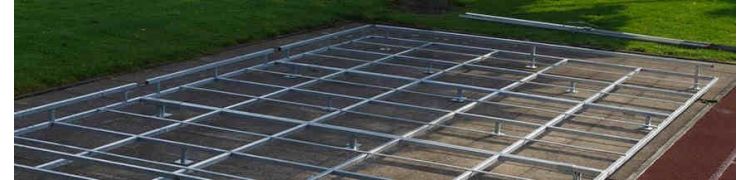 OUTDOOR HIGH JUMP MATS' GALVANIZED PLATFORM