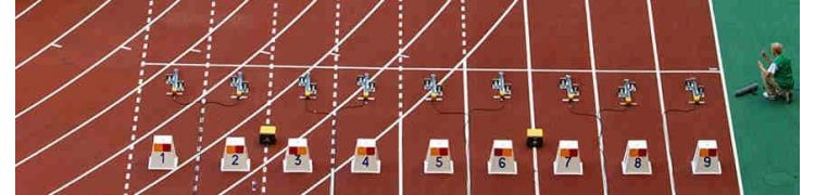 Starting Blocks and relay batons | Track and field equipment
