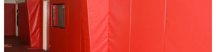 Made to measure wall panels, post pad and protective padding